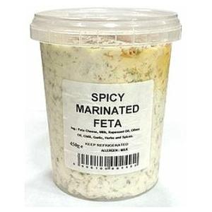 Spicy Marinated Feta Cheese