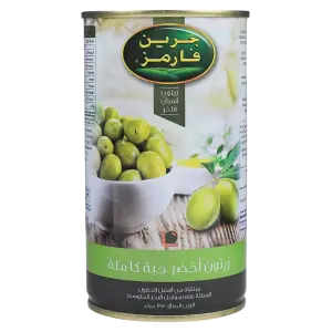 Green Farms Whole Green Olives tins 350g جرين فارمز زيتون اخضر